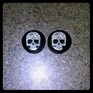 Floral skull gauges (3/4th)